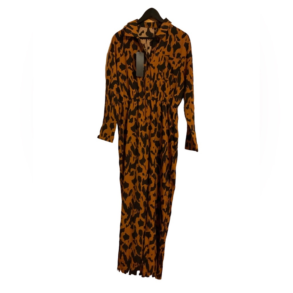 Luck Lisa Leopard Print Pantsuit Size XL